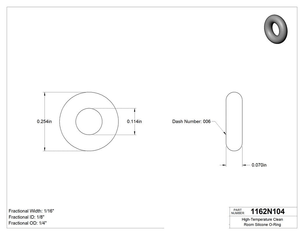 Technical drawing - 1162N104